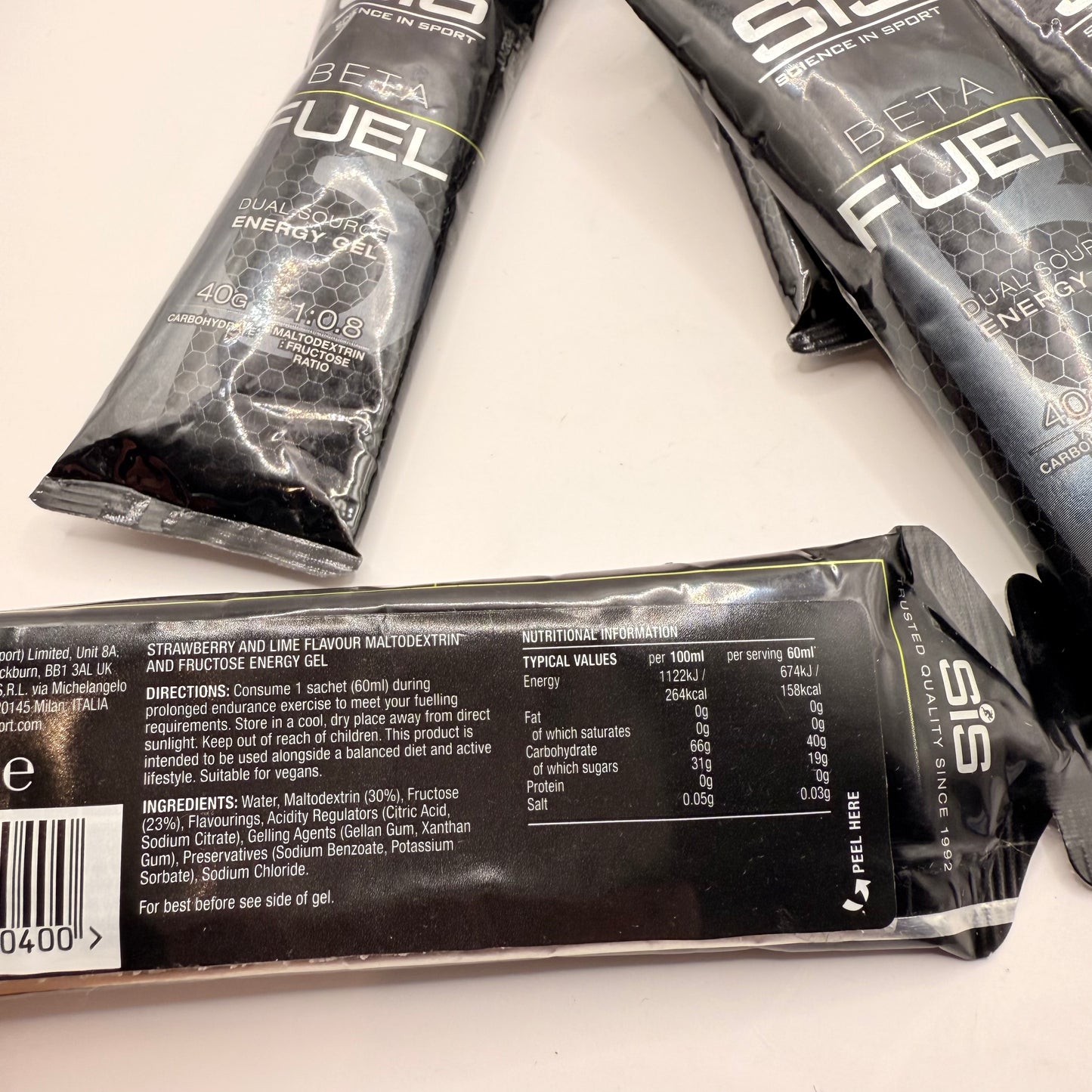 6x SiS Beta Fuel Dual Source Energy Gel 60ml
