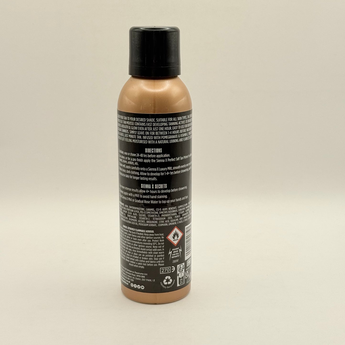 Sienna X Express Q10 Tinted Self Tan Mousse 200 ml
