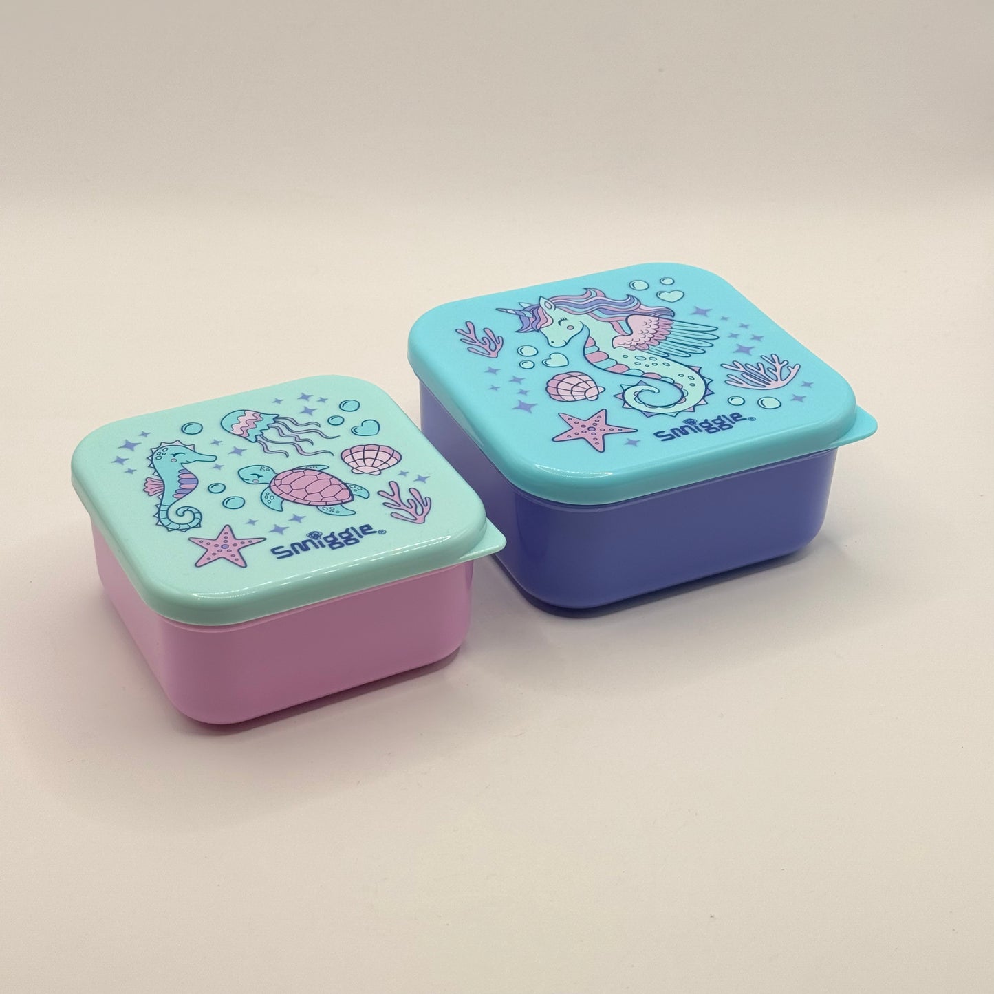 Smiggle Mini Square Storage / Snack Boxes Set (Set of 2)