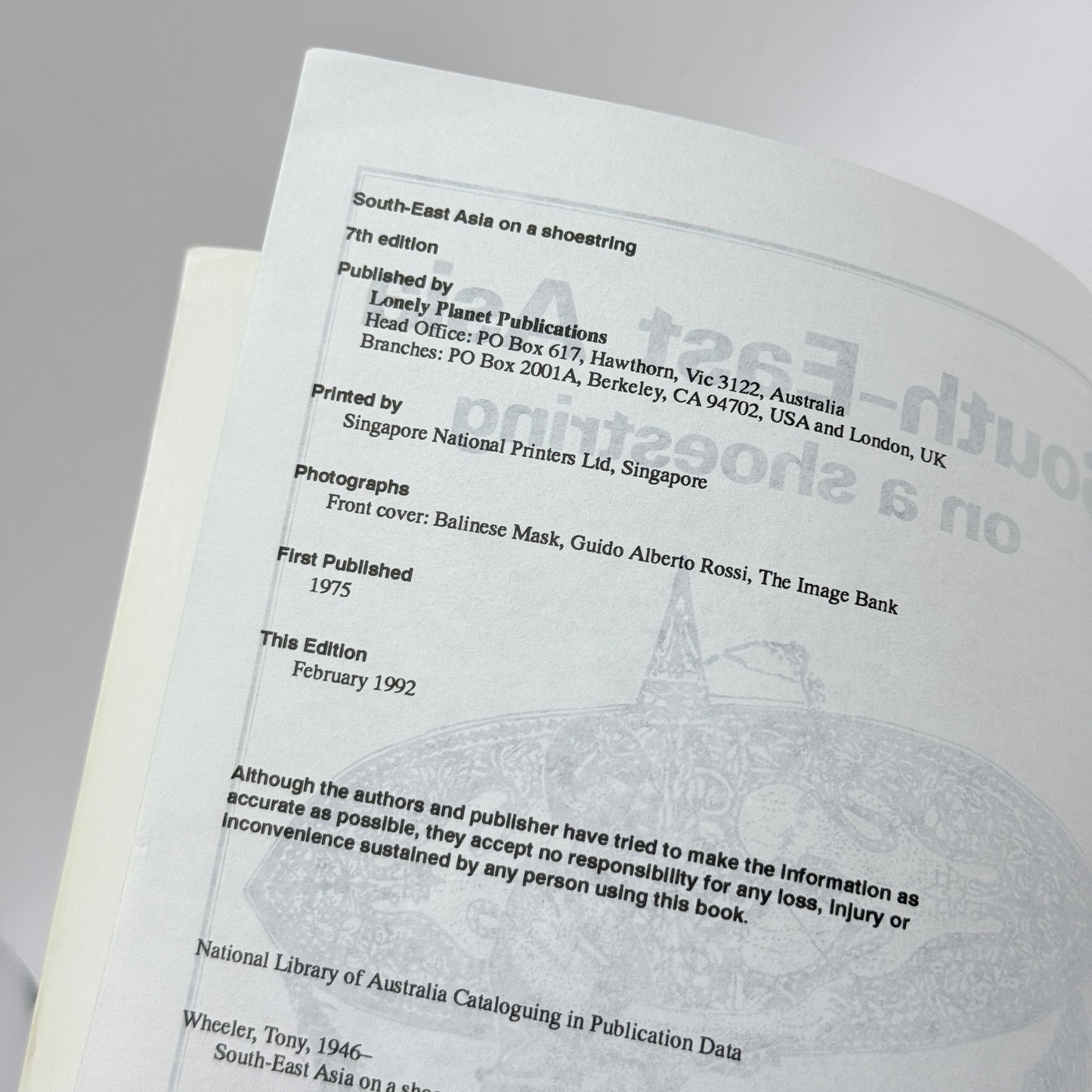 South-East Asia on a shoestring by Lonely Planet