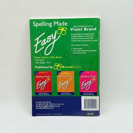 Spelling Made Easy Green (Level 1) Text Book by Violet Brand