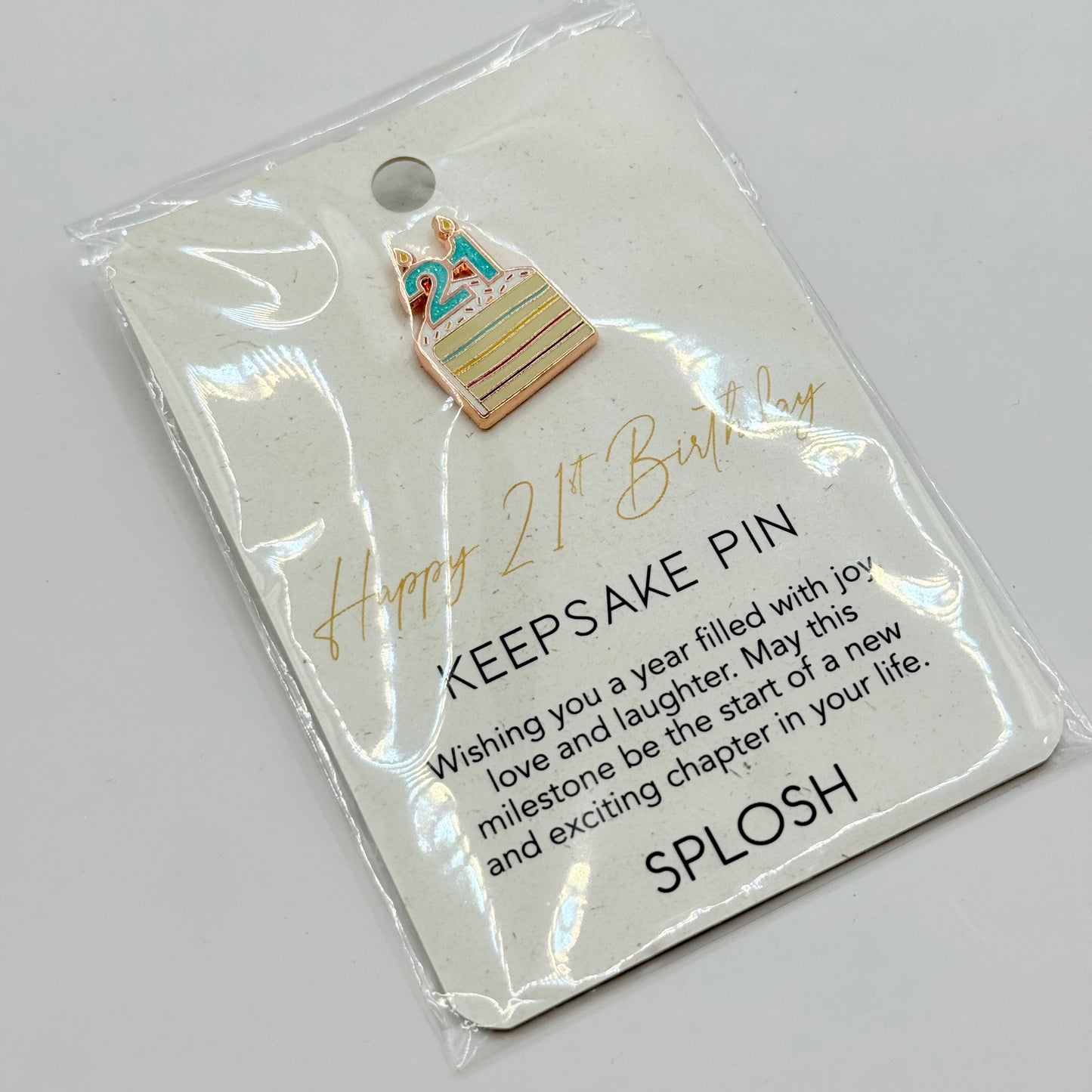 Splosh 21 Celebration Keepsake Pin