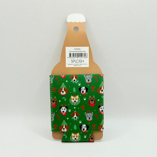Splosh Christmas Dogs Stubby Cooler