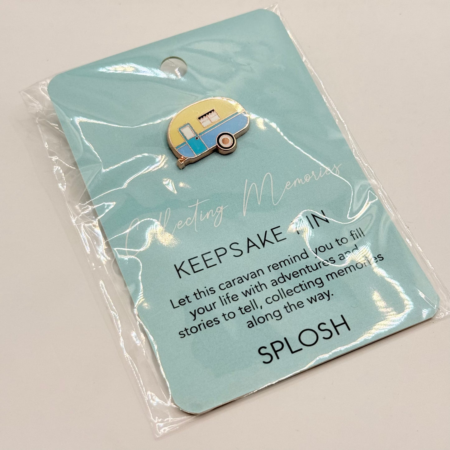 Splosh Collecting Memories Caravan Keepsake Pin