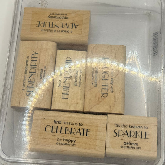 Stampin' Up! Sweet Serendipity Mixed Lot of 6 Stamps