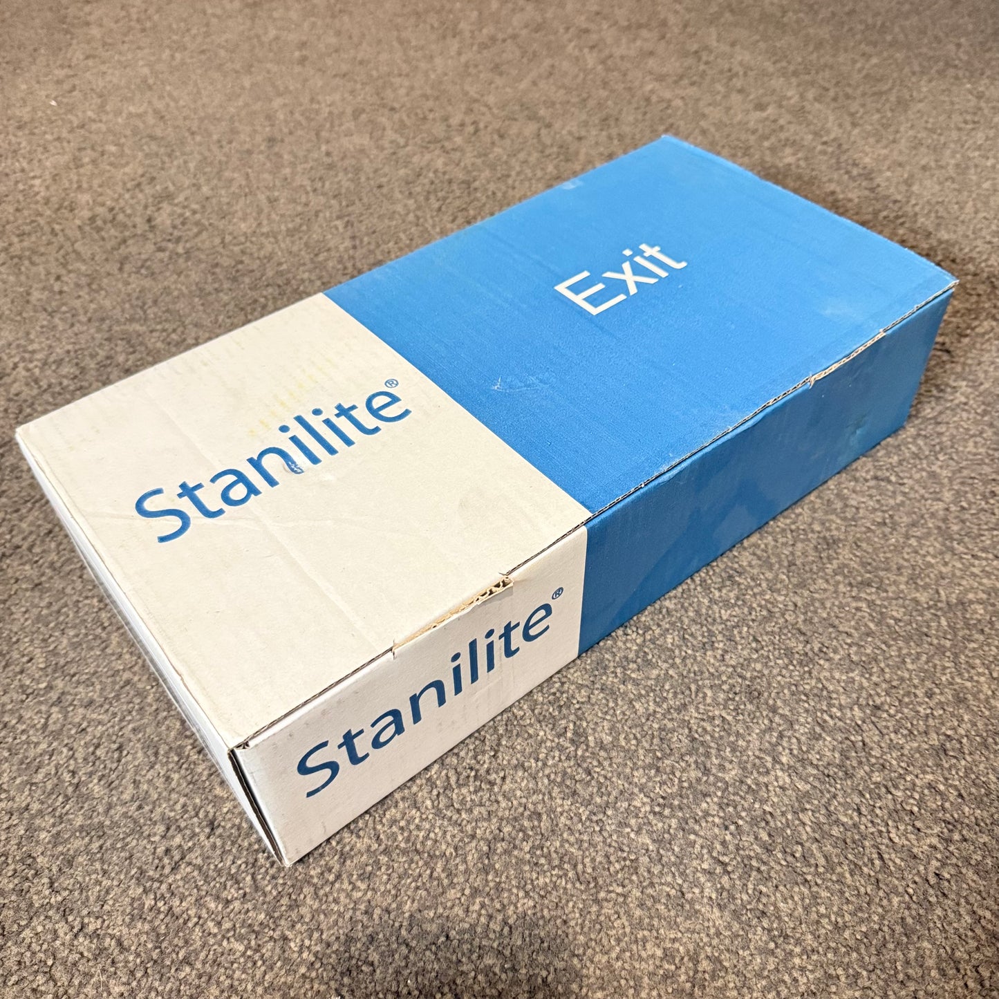 Stanilite Nexus LX LED Recessed Platinum Exit Light Model PLRNXSLEDP