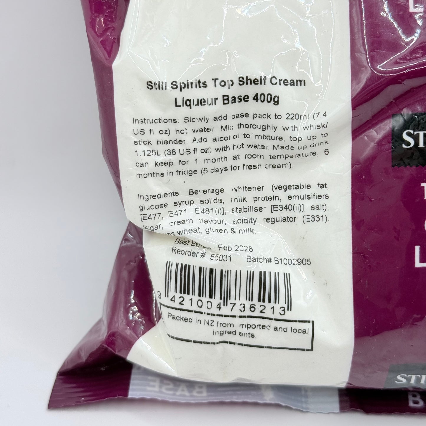 Still Spirits Top Shelf Cream Liqueur Base 400g