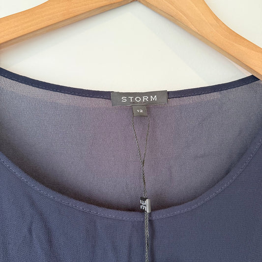 BNWT Storm Size 12 Navy Viscose Tunic Dress