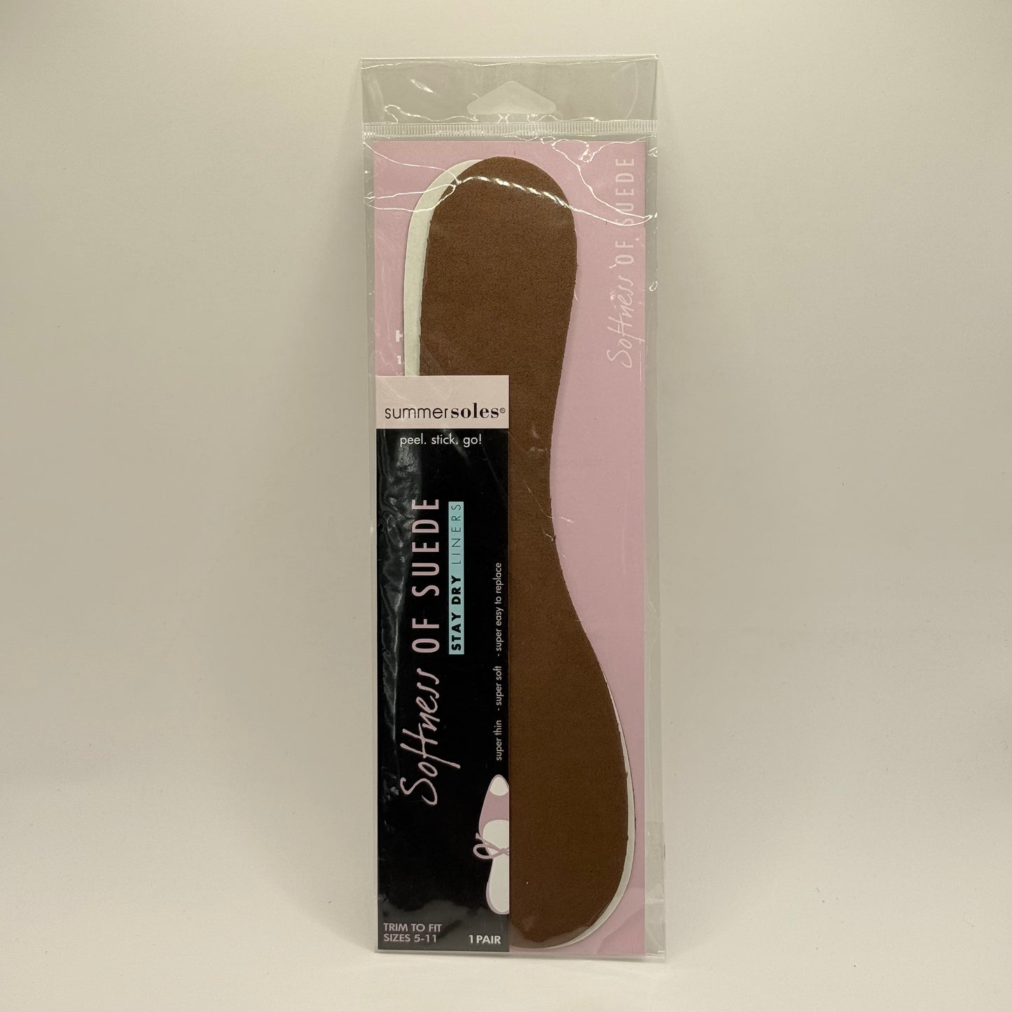 Summer soles size 5-11 open shoe insoles - softness of suede - chocolate brown - insoles & inserts women’s shoes