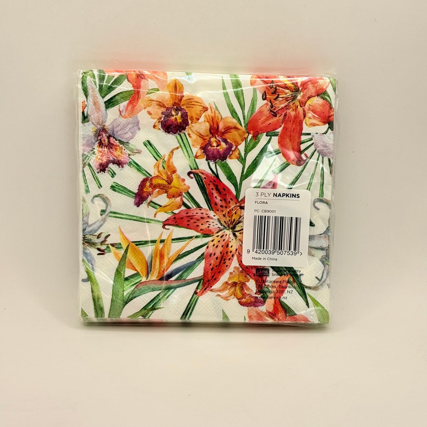 SurV 3 Ply Printed Paper Napkins (20 Pack, 33cm)