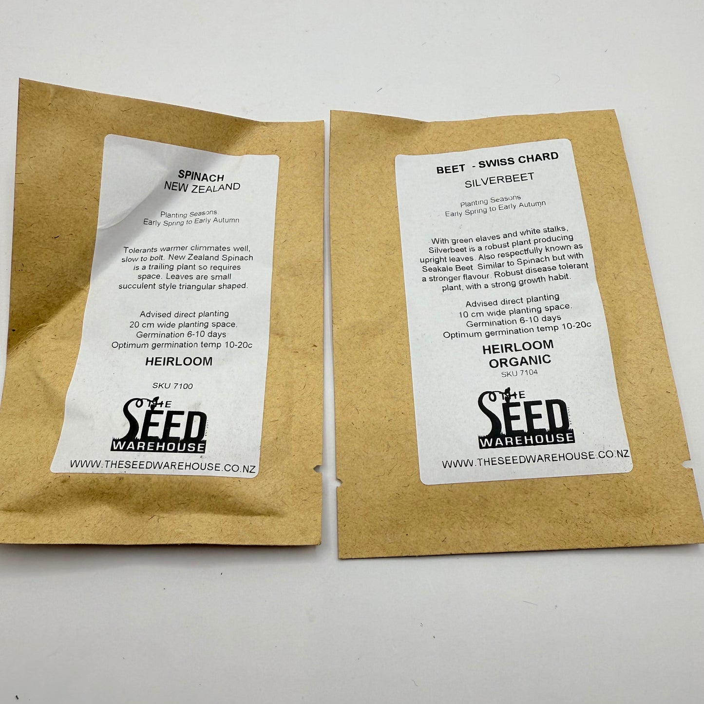 THE SEED WAREHOUSE Spinach & Swiss Chard Silverbeet Seeds