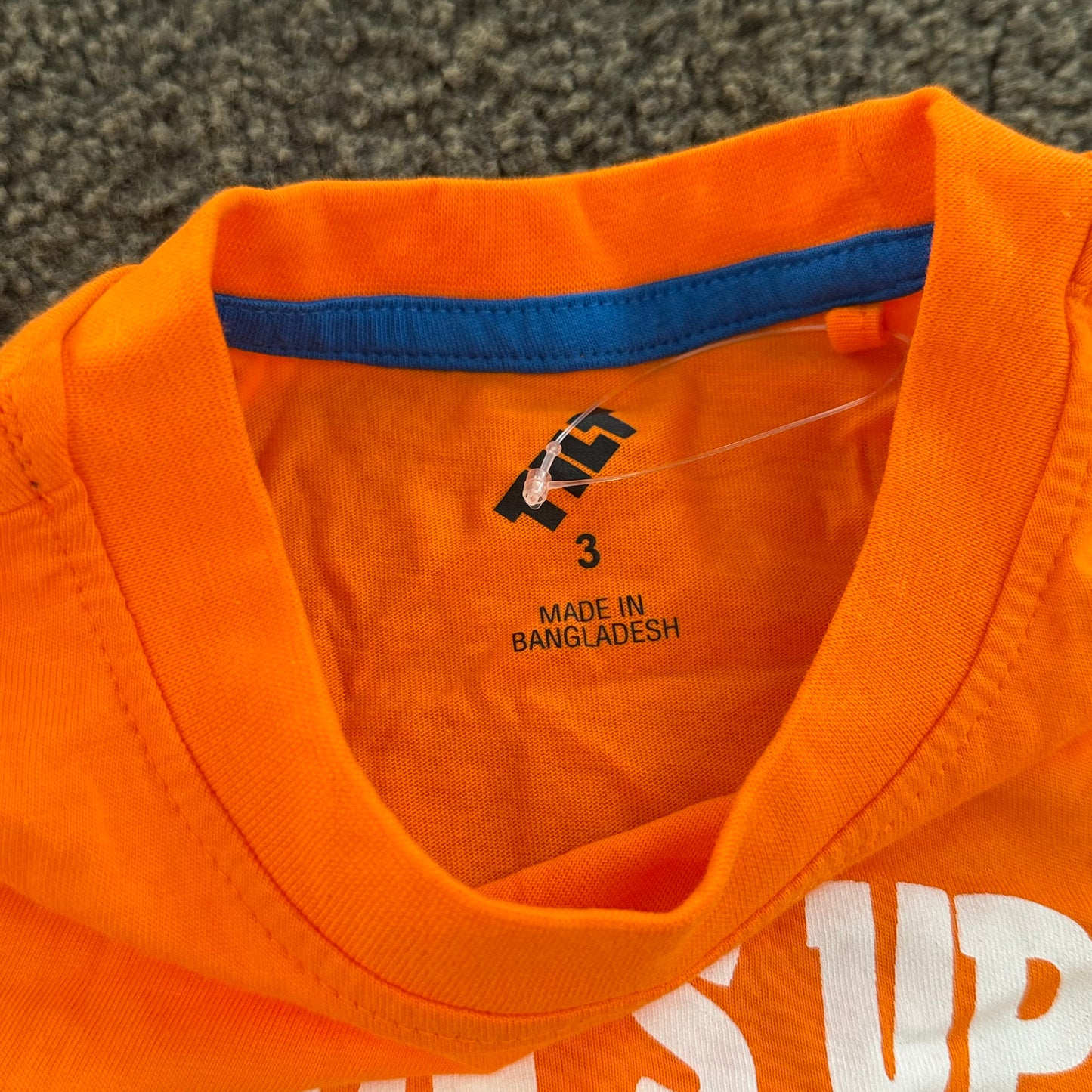 Tilt orange shark t-shirt size 3 surf’s up jawsome dude kids tee - t-shirts baby clothing