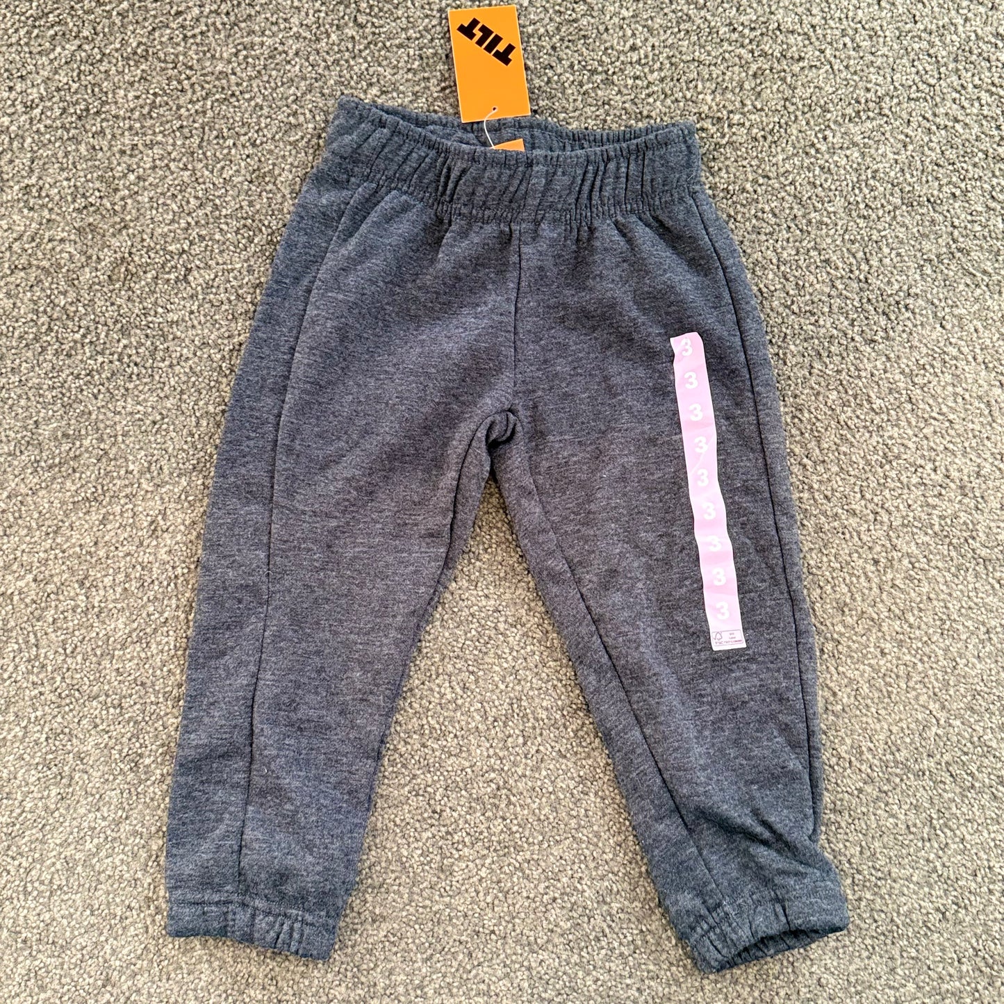 Tilt size 3 dark gray kids sweatpants - sweatpants baby clothing