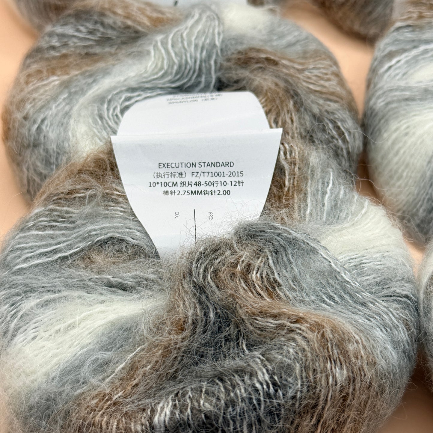 Mohair Blend Knitting Yarn Bundle 6x 25g Yarn Skeins 150g