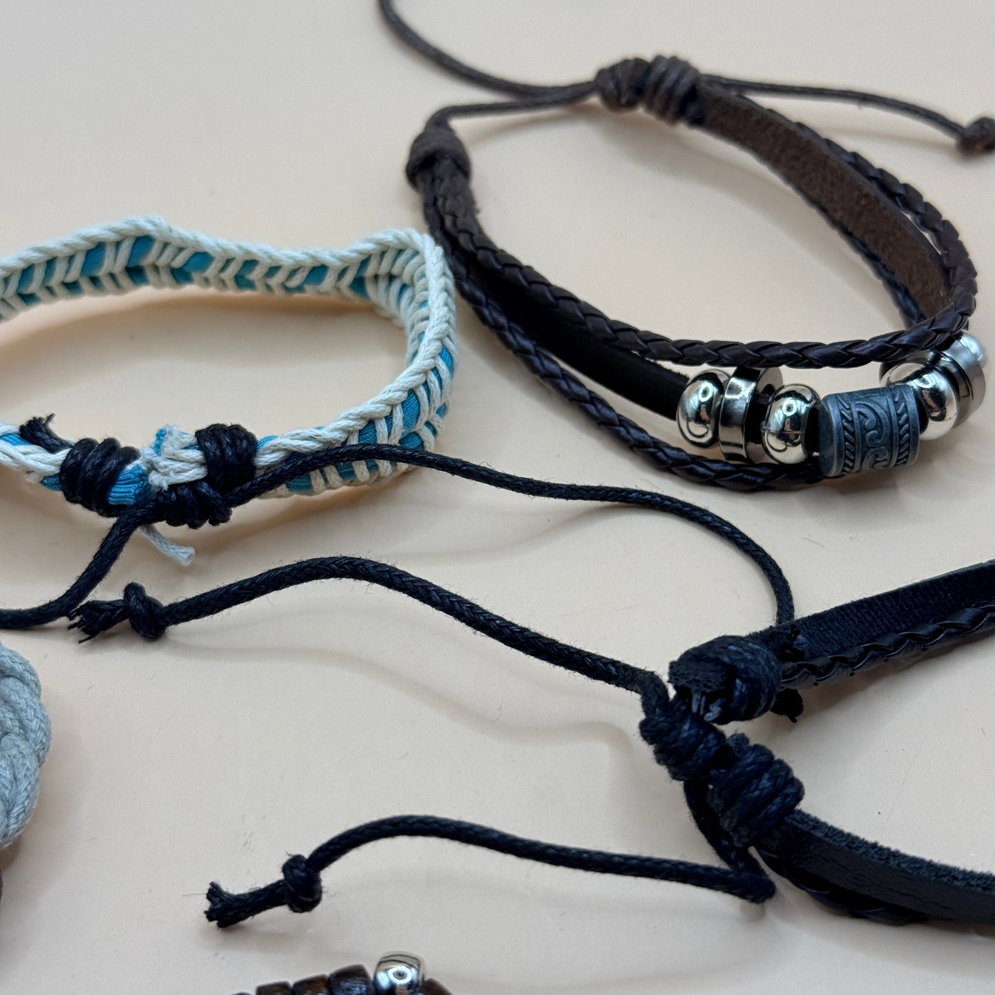 5x Mixed Beaded & Woven Casual Bracelet Set