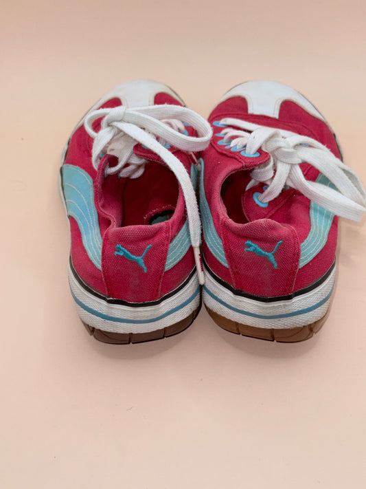 Puma Pink & Blue Canvas Sneakers – Women’s US 5 / UK 4