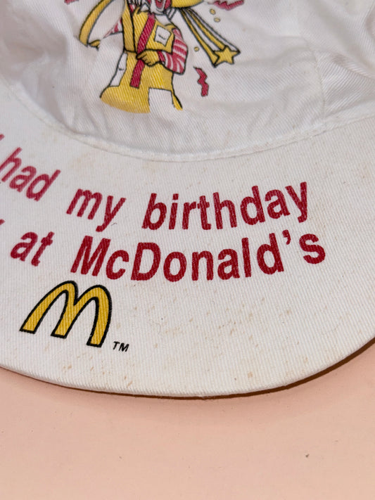 Vintage McDonald’s Birthday Party Cap Hat