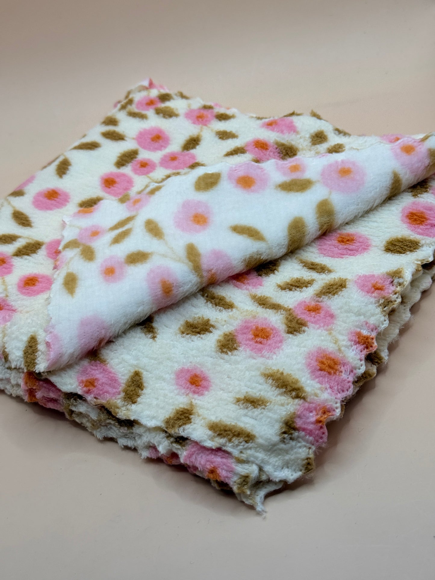 5x Floral Dish Cloth Set – Pink Flower Print