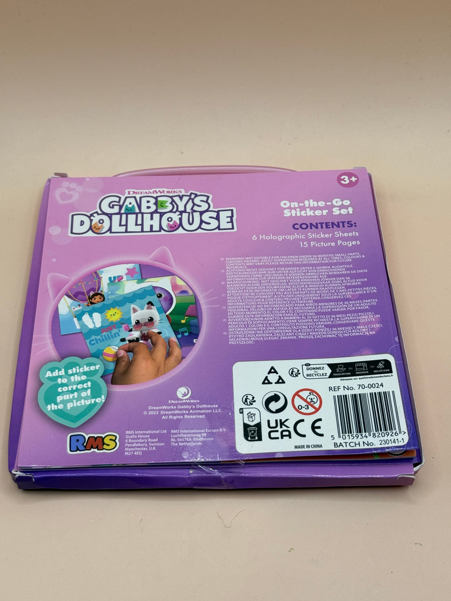 Gabby’s Dollhouse On-the-Go Sticker Set