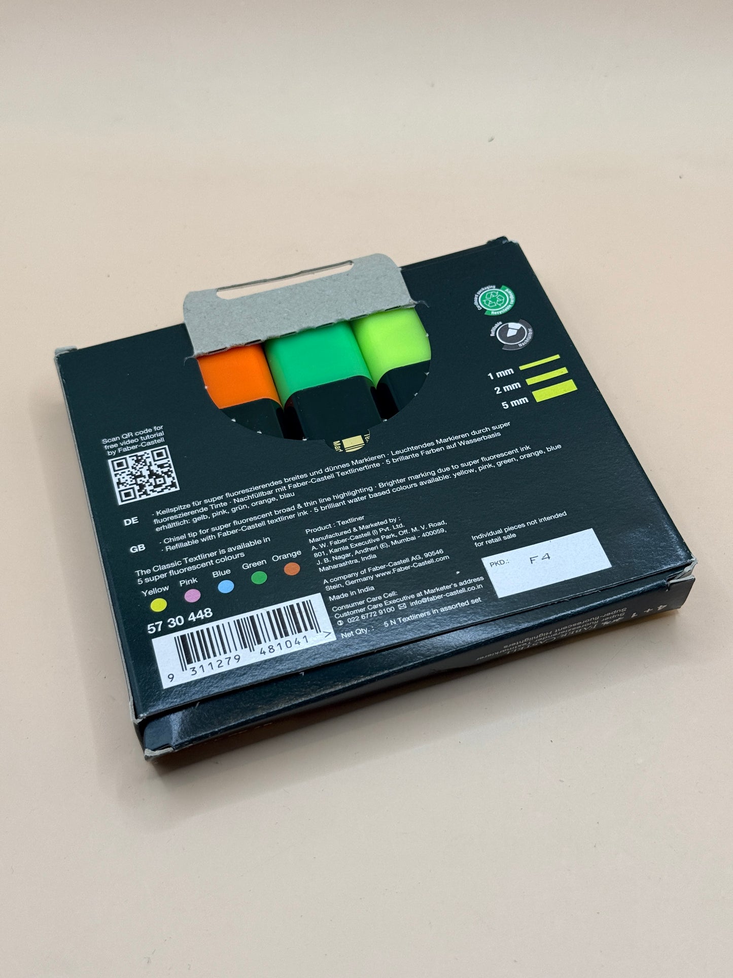 Faber-Castell Superfluorescent Highlighter 5pc Set