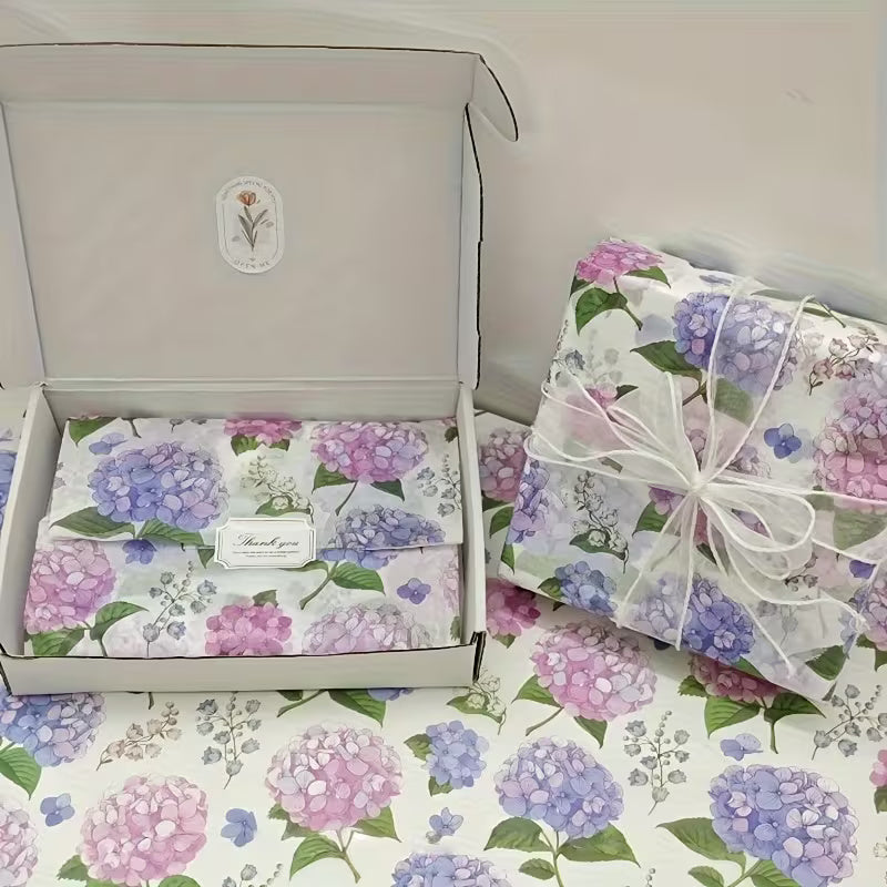 10 sheets Hydrangea Tissue Paper