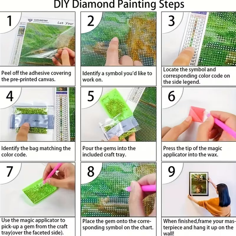 30x40cm Sun & Moon Diamond Art Kit