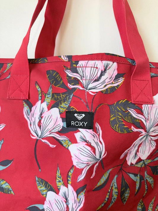 Roxy Tropical Floral Tote Bag – Pink