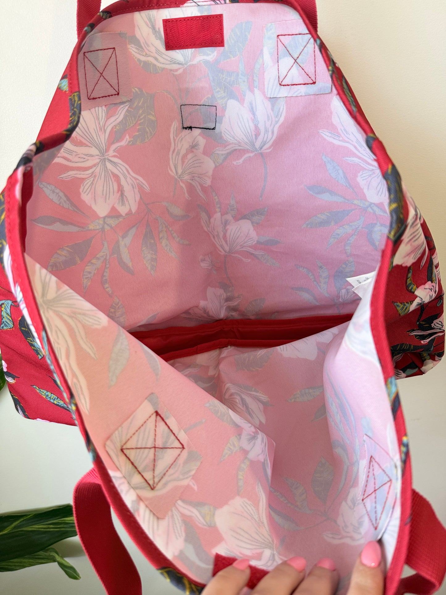 Roxy Tropical Floral Tote Bag – Pink