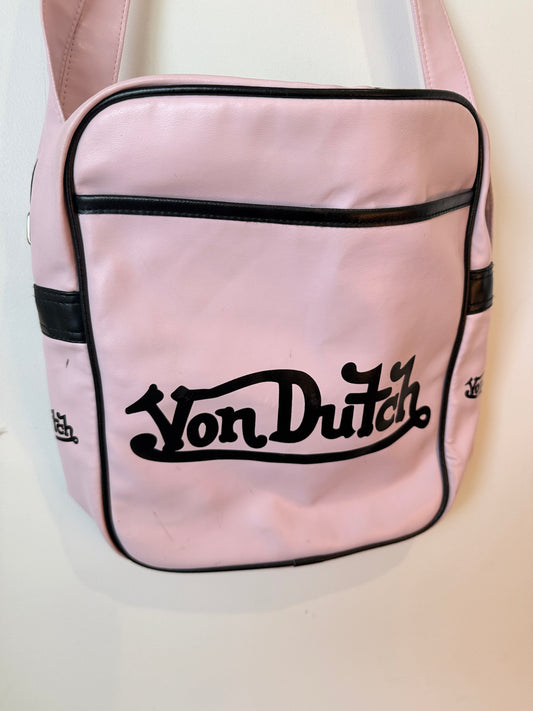 Y2k Retro Von Dutch Pink Crossbody Shoulder Bag