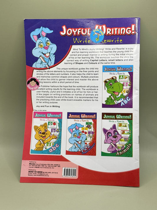 Joyful Writing! Write & Rewrite 123 Shapes & Colours