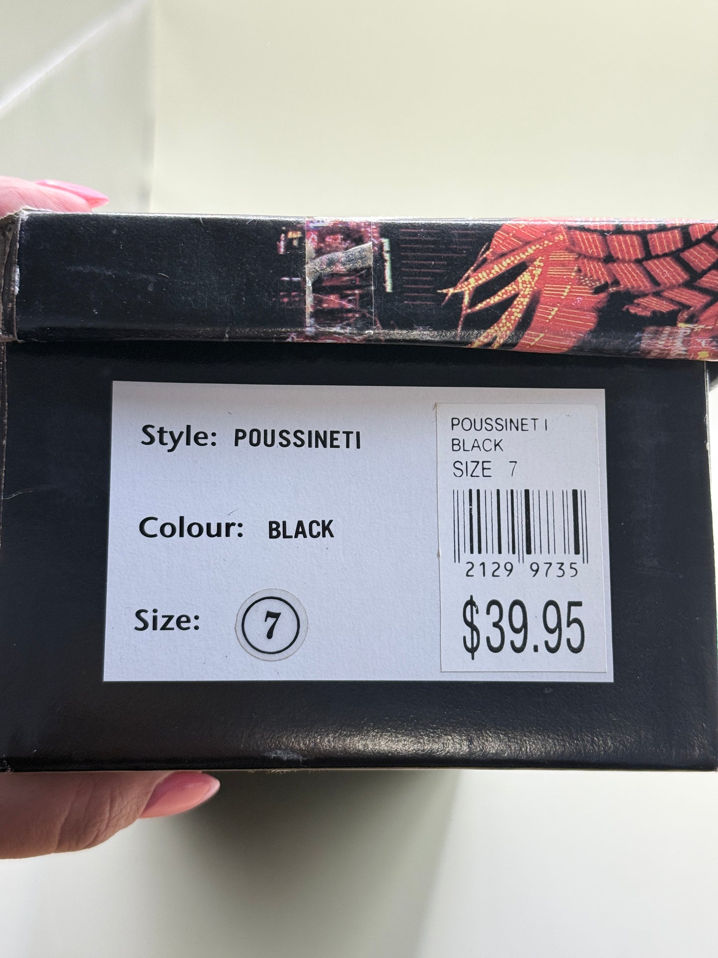 Las Vegas Poussinet I Mary Jane Flats Black Satin Size 7
