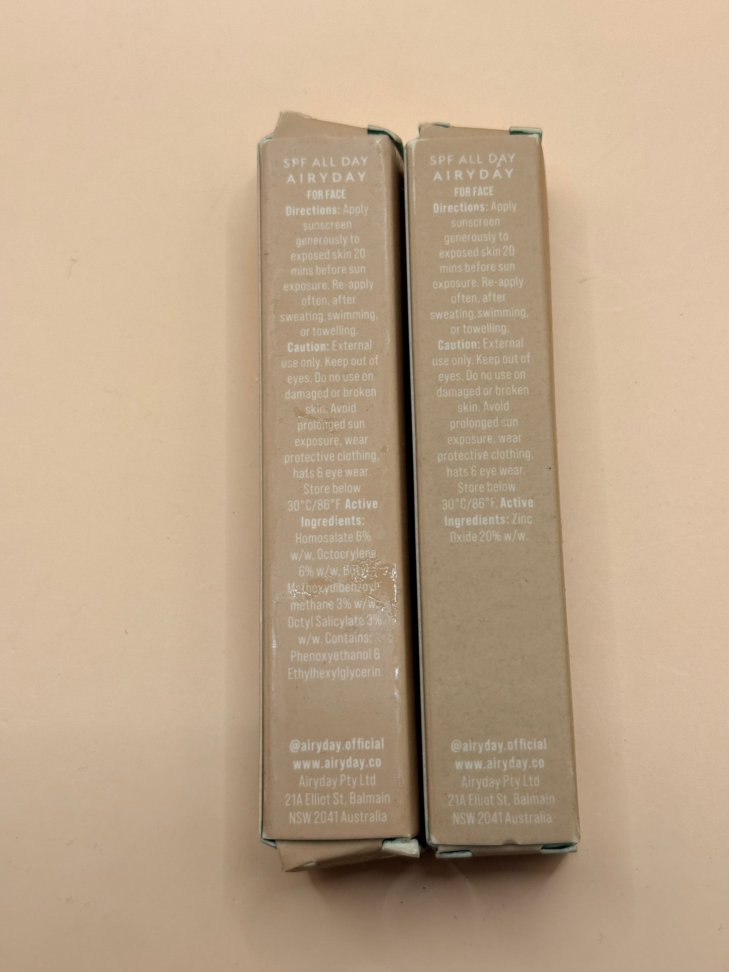 Airyday SPF 50+ Dreamscreen – Golden Glow & Mineral Mousse (2 x 10ml)
