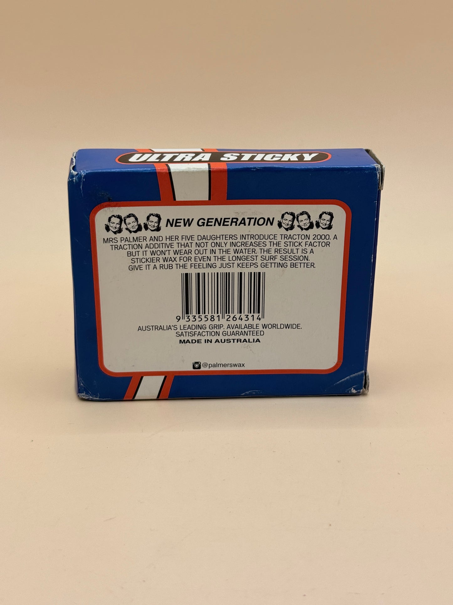 Mrs Palmers Ultra Sticky Cool Water Surf Wax 90g