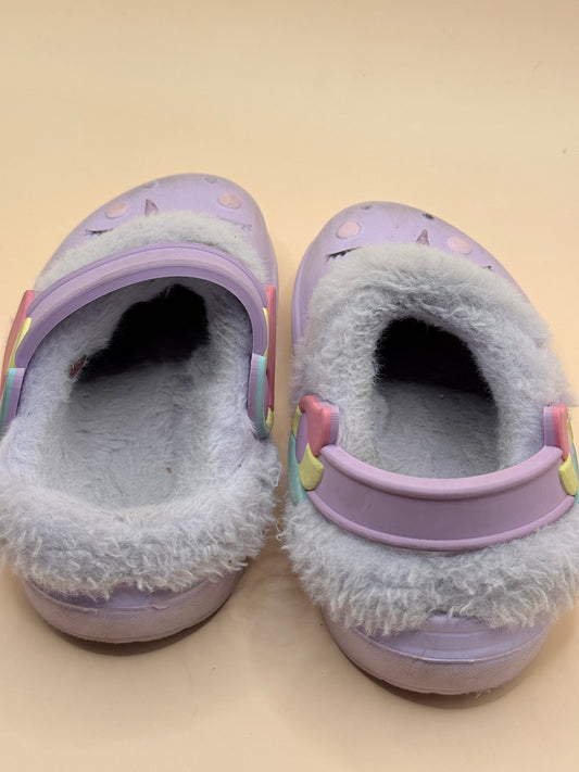 Kids Unicorn Fleece-Lined Clogs Size 6 / 18cm