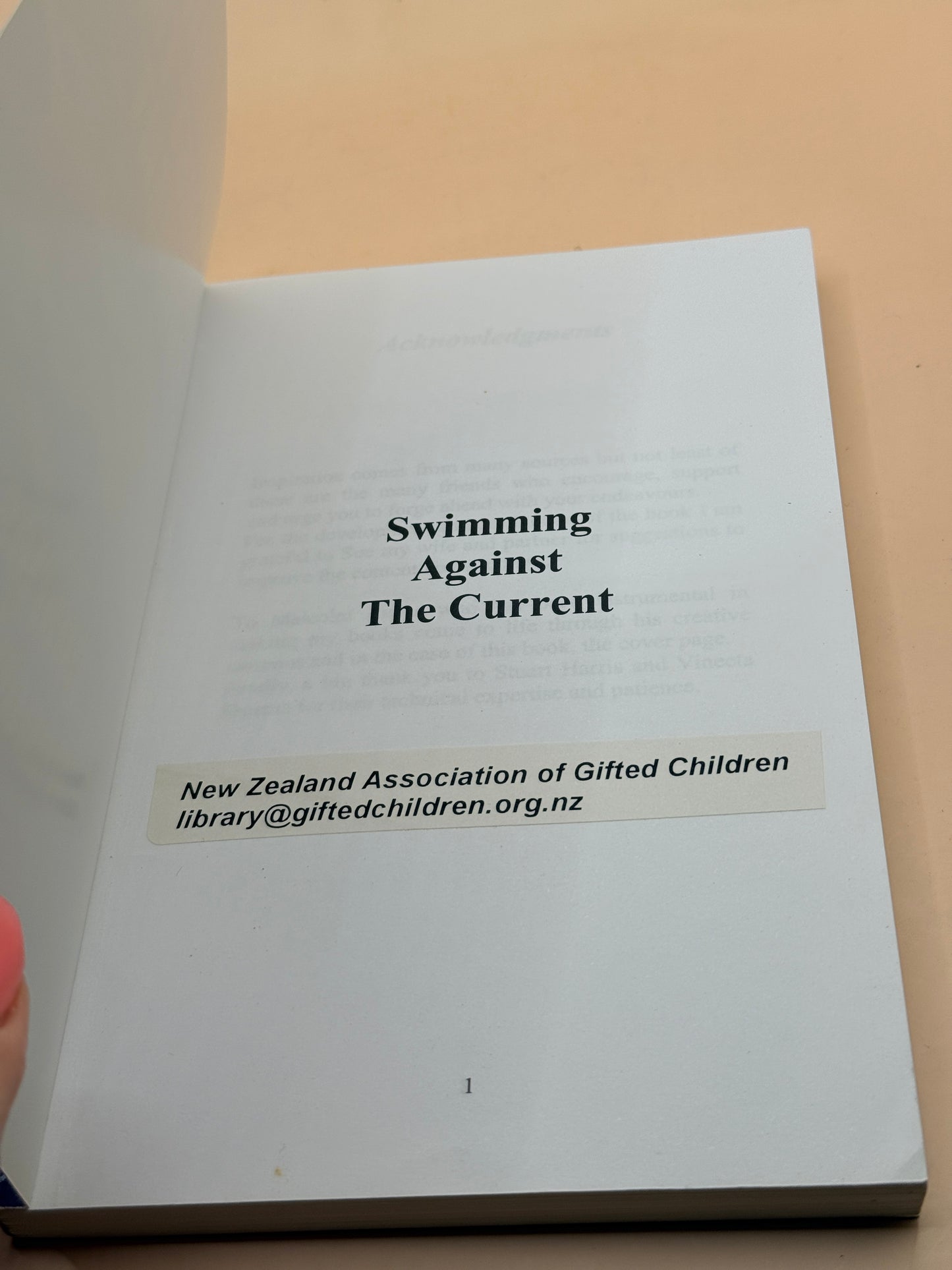 Swimming Against the Current by Charles Donoghue