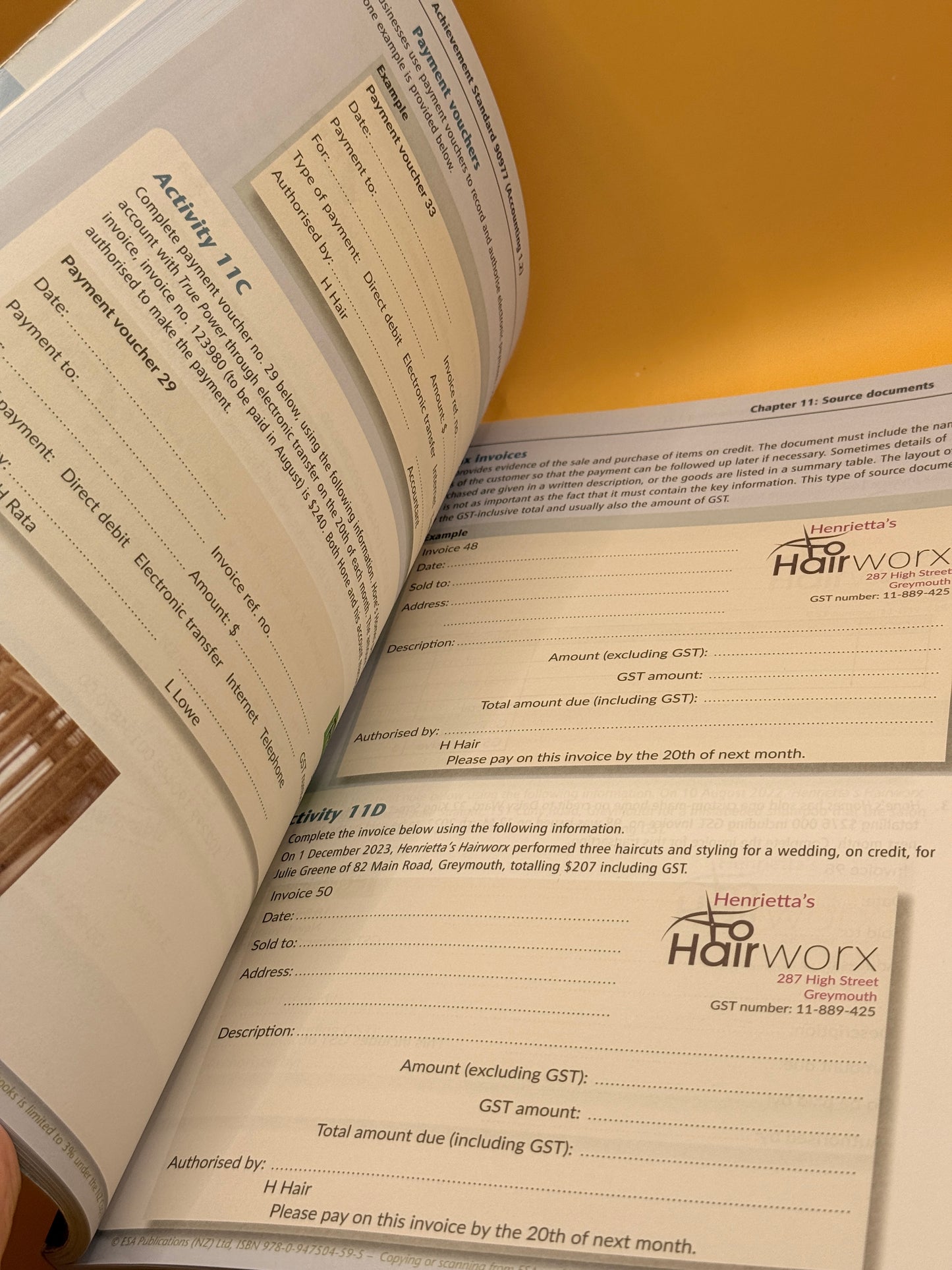 Level 1 Accounting Learning Workbook by Anne Dick