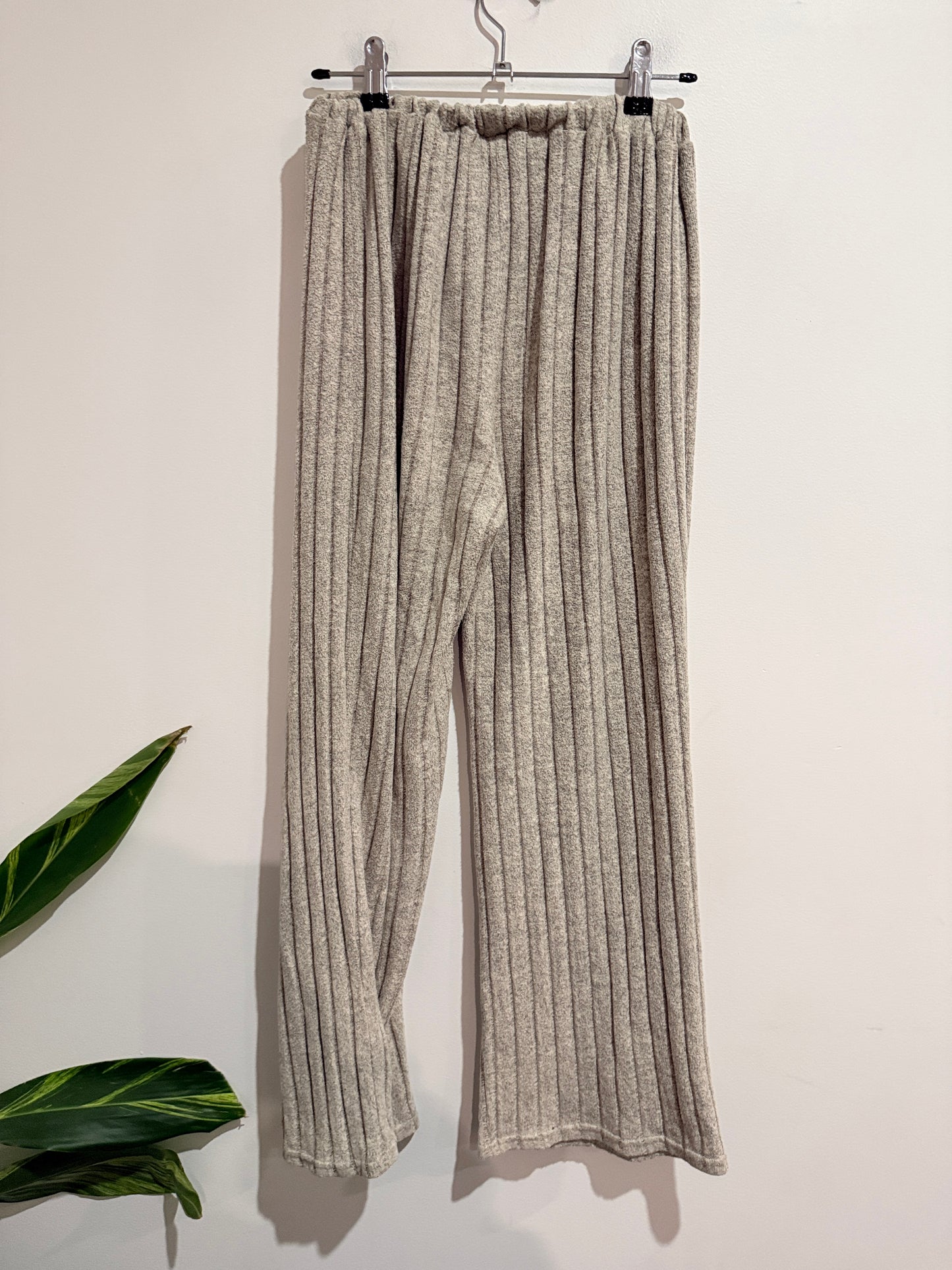 Shein Ribbed Knit Wide-leg Pants Size 12Y