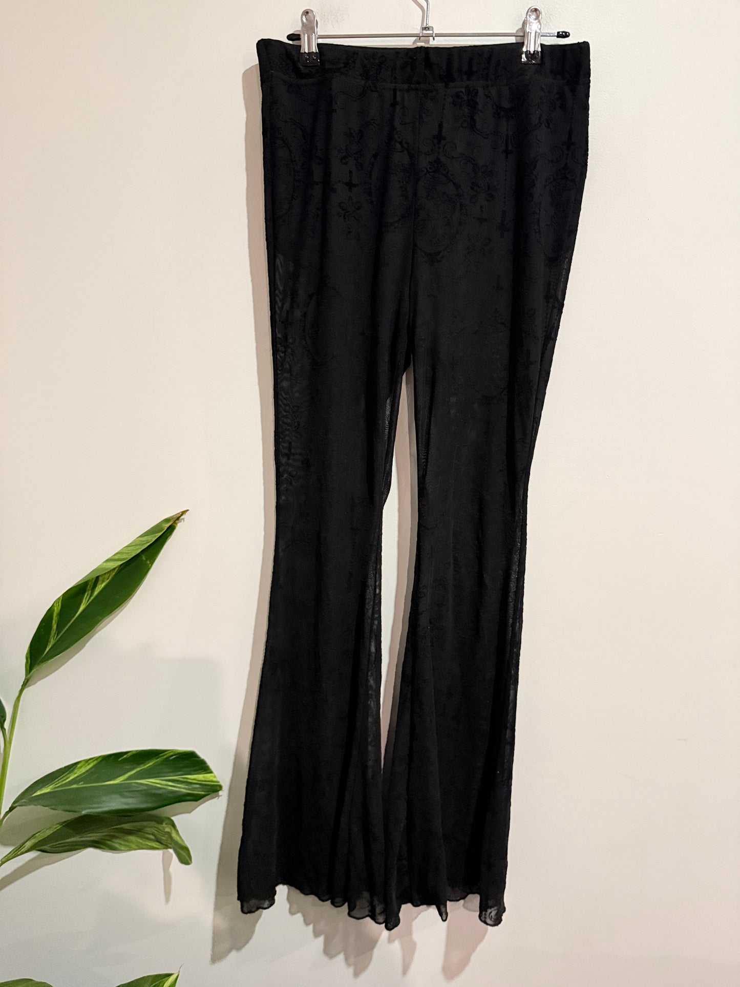 Brand Unknown Lace Flare Pants Size L | Waist 74cm