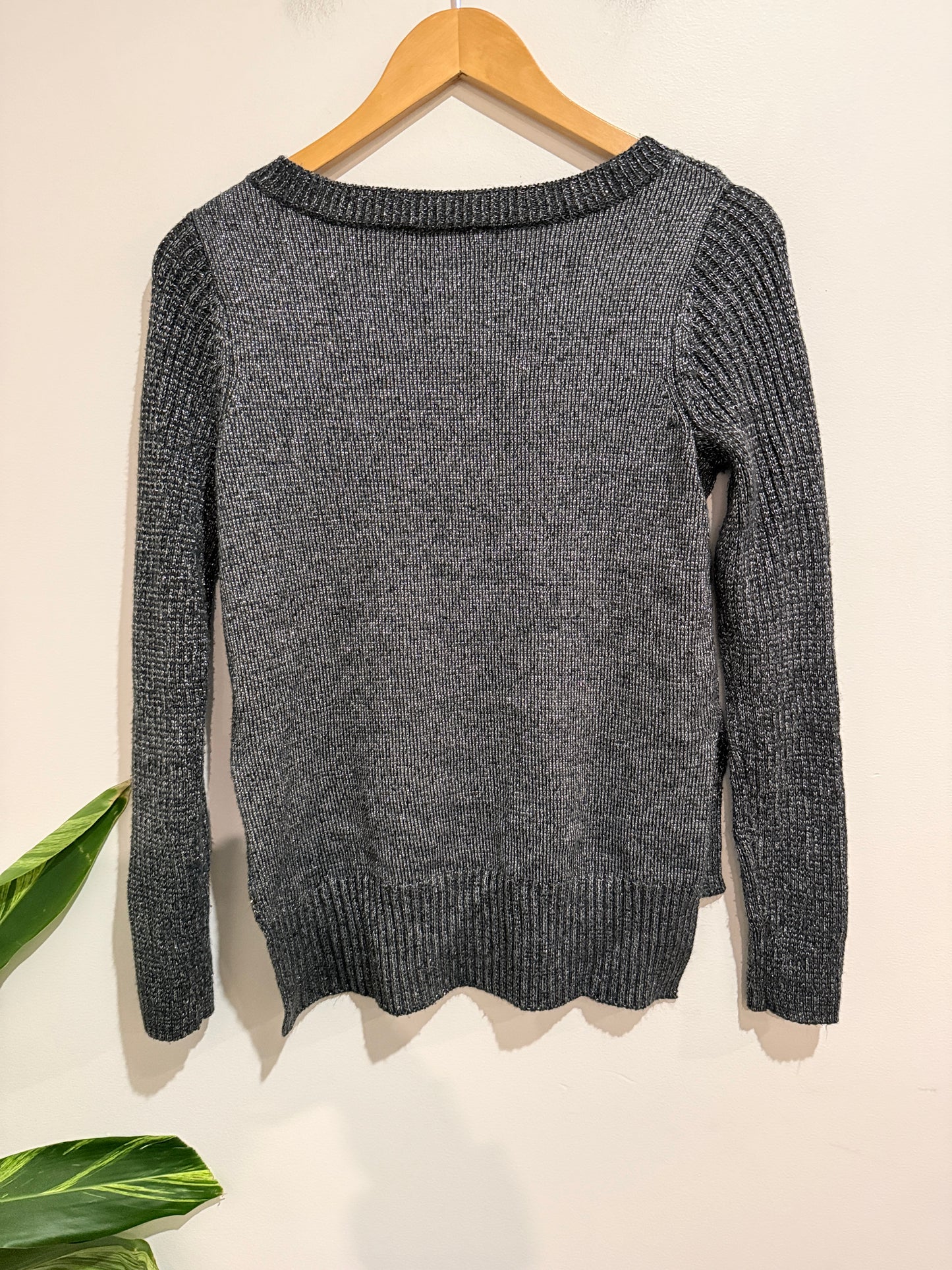 Spirit Ribbed-knit Crewneck Sweater Size S