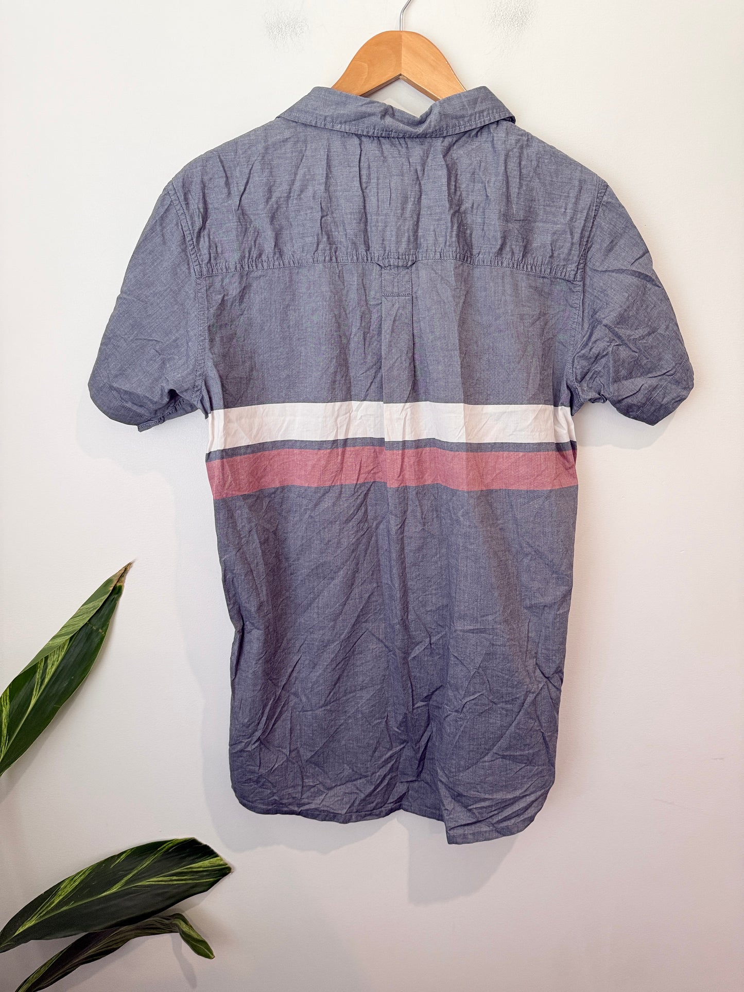 The Originals Chest Stripe Short Sleeve Shirt Size M