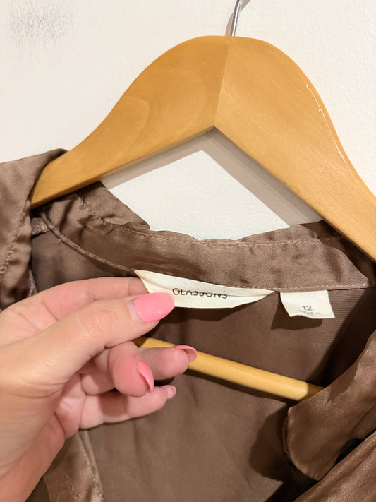 Glassons Satin Shirt Size 12