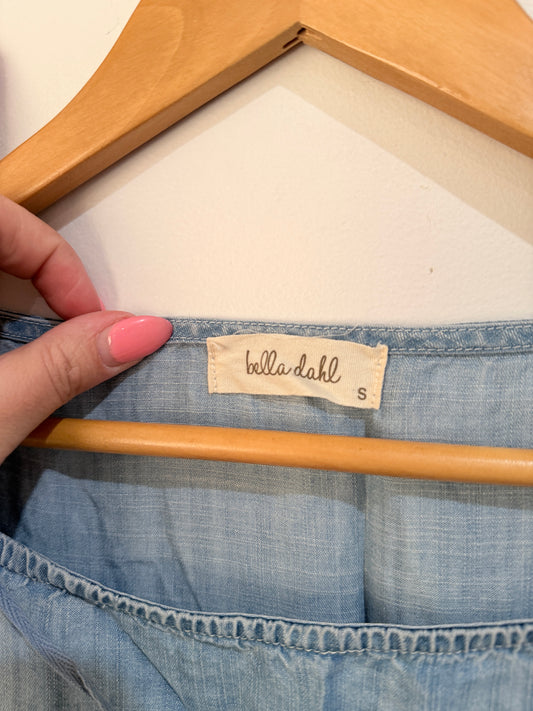 Bella Dahl Bell-sleeve Top Size S | U/Arm to U/Arm 50cm