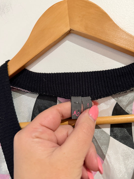 Brand Unknown Geometric Knit Sweater Size U/Arm to U/Arm 40cm