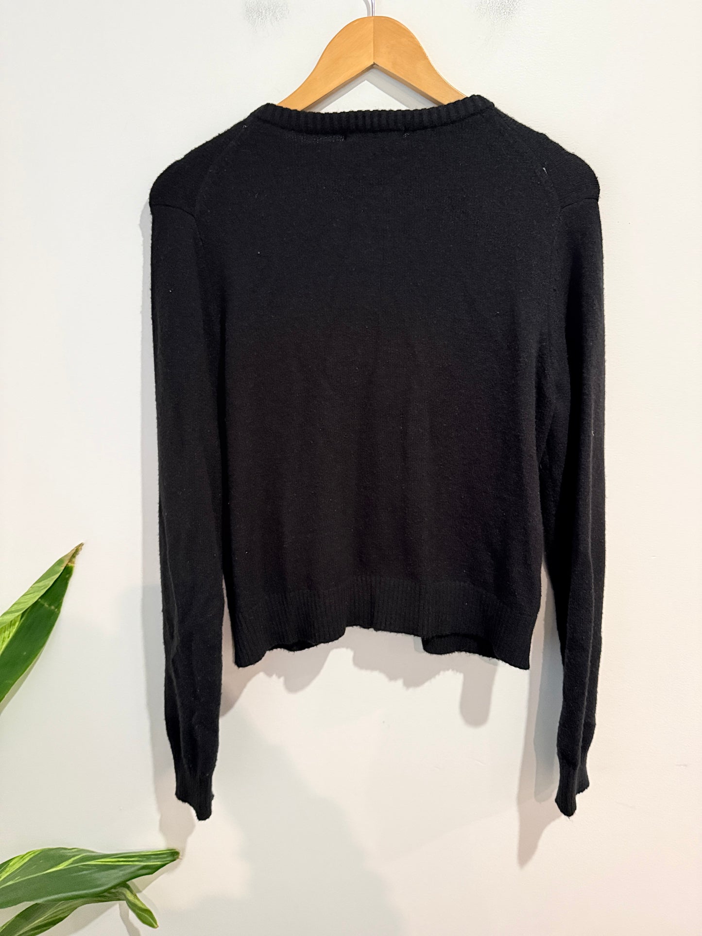 Glassons Button Cardigan Black - Size XL