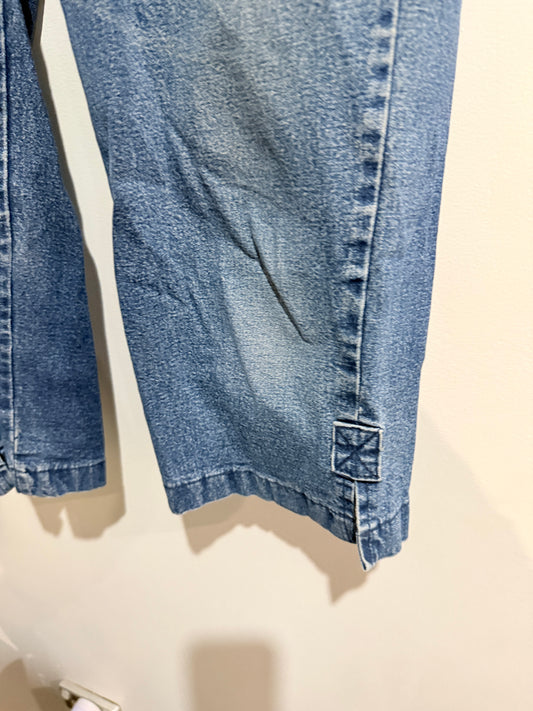 Maya Blue Ombre Denim Cropped Jeans - Size L