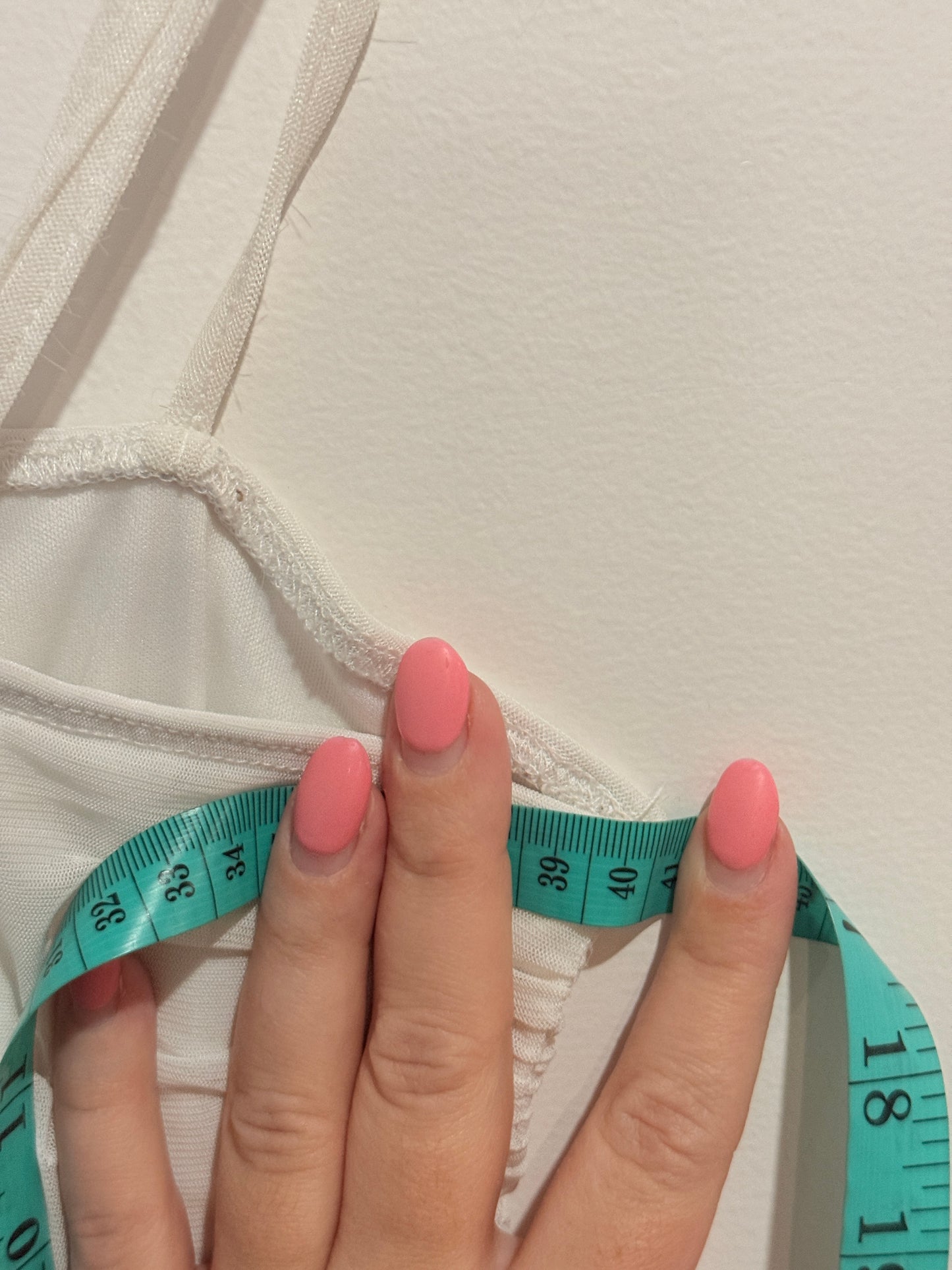 Shein White Ruched Slip Dress - u/arm 40cm
