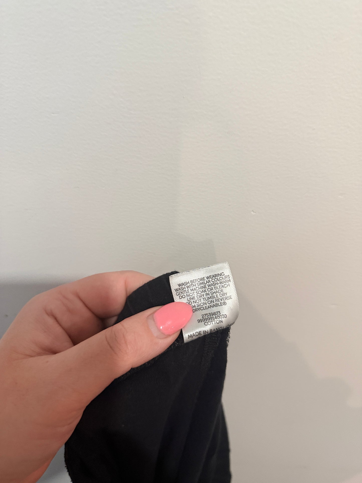 H&H Black Cotton Pants - Size L-XL