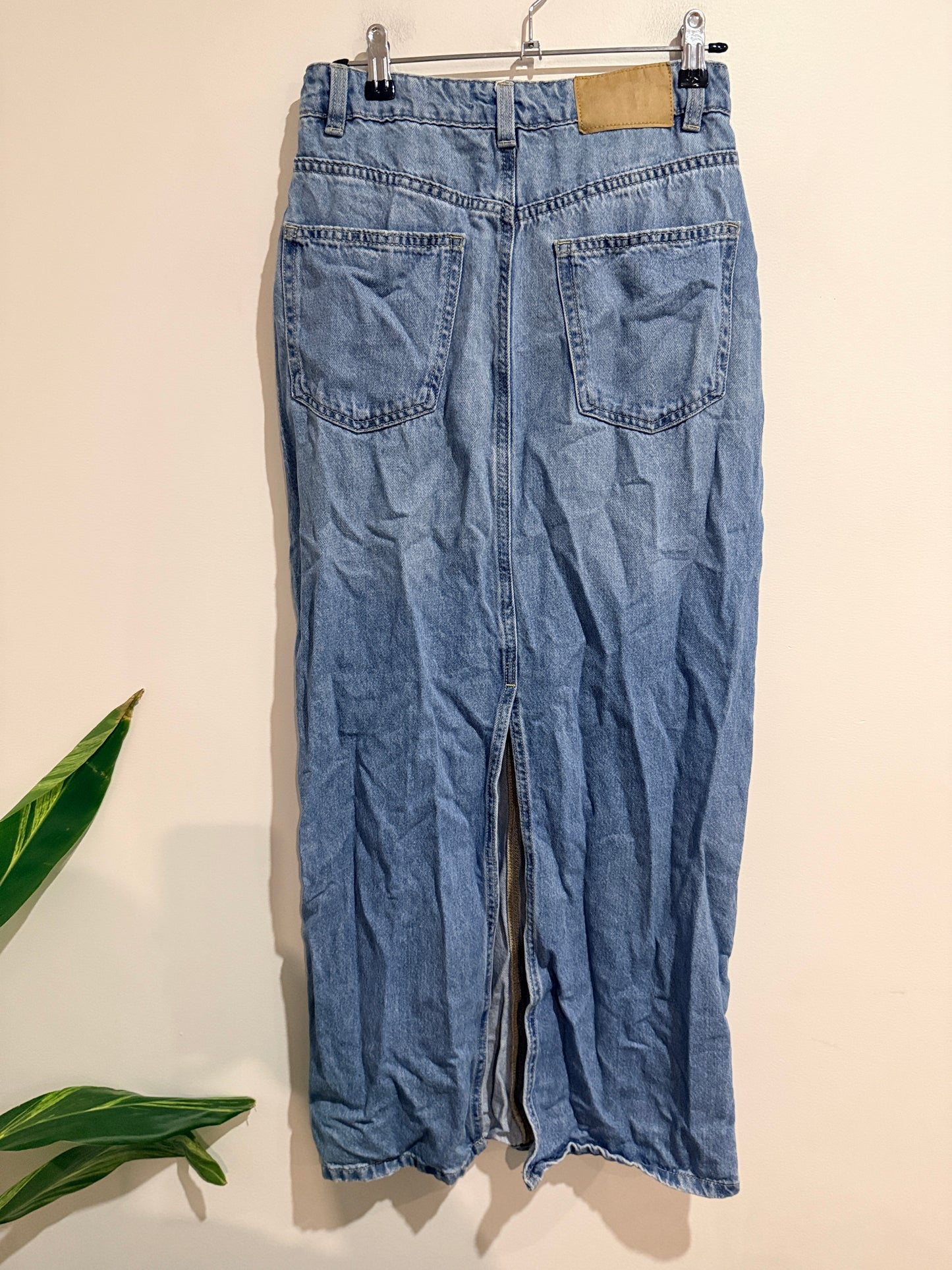 Cotton On Blake Denim Maxi Skirt Light Wash - Size 6