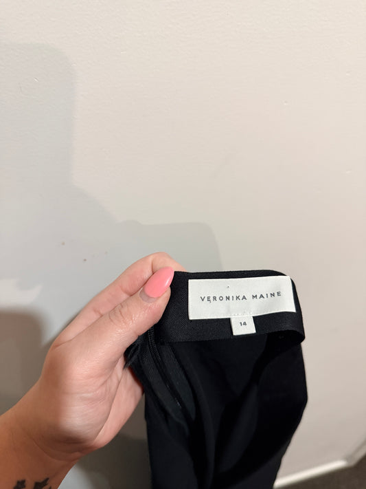 Veronika Maine Midi A-line Skirt Size 14
