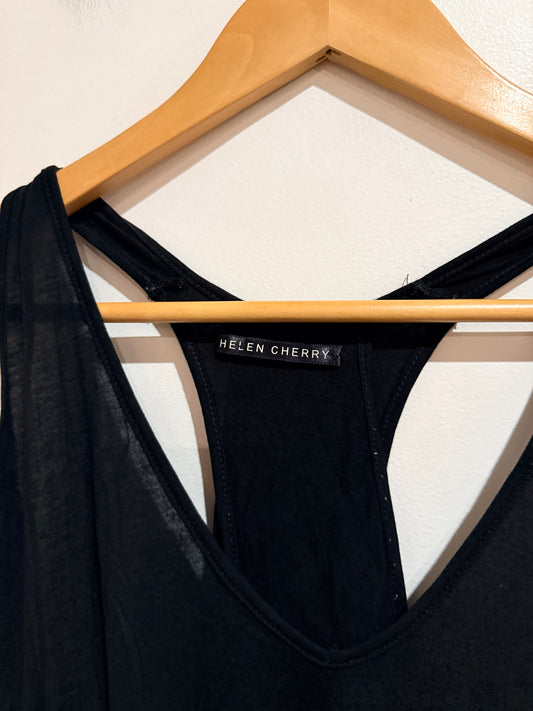 Hellen Cherry (NZ Made) Sleeveless Top Size S